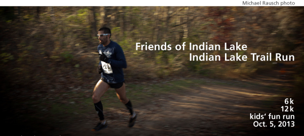 Indian Lake trail run banner